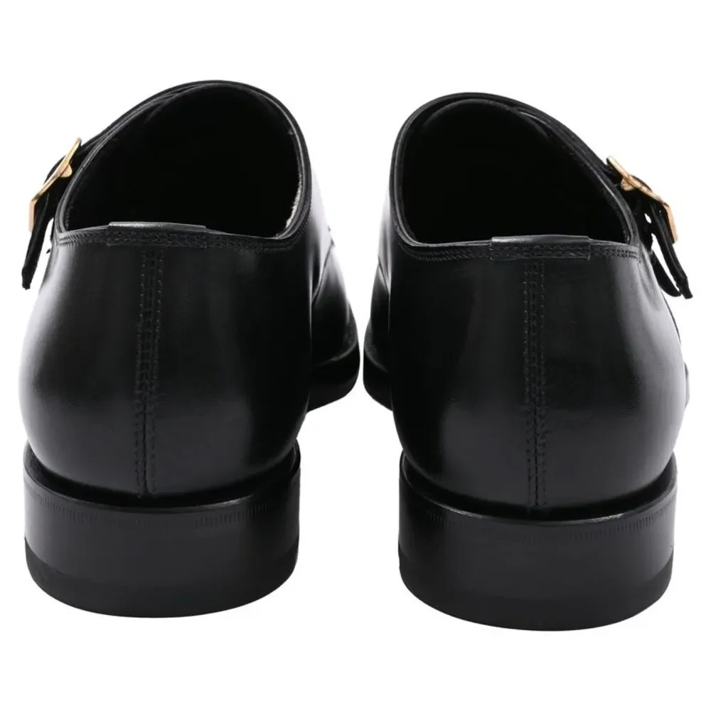 Tom Ford Claydon Double-Monk-Strap Shoes in Black Leather